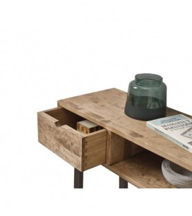 Conjunto madera: Mesa Centro U + Mueble Tv Morfeo + Recibidor Angi