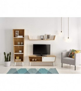 Composición-salón Reciclado- Mueble TV con Estante...