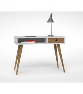 Mesa estudio / escritorio de madera estilo vintage color...
