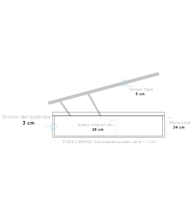 Canapé de Madera Zeus | Tapa 3D Acolchado | Estructura Metálica 40x30 mm | Gran Capacidad | Patas Macizas de Haya