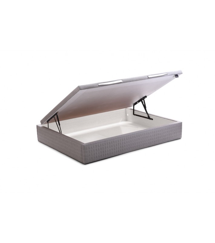 Canapé Tapizado Mireia | Tapa 3D Acolchada | Estructura de Tablero 16 mm | Gran Capacidad de Almacenamiento