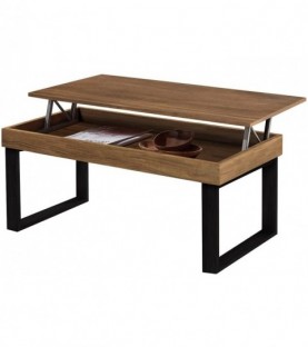 Odin - Mesa Centro Elevable Madera Maciza, Diferentes...